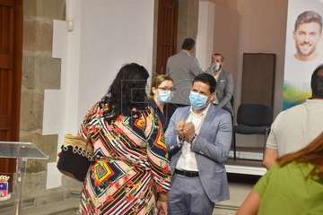 La presentación del Plan de Reactivación Económica y Social de Telde tuvo lugar este lunes en la ermita de San Pedro Mártir (Foto Francisco Javier Santana)